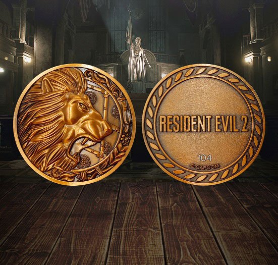 Resident Evil 2 Limited Edition Replica Medallion - Lion (4706429337684)