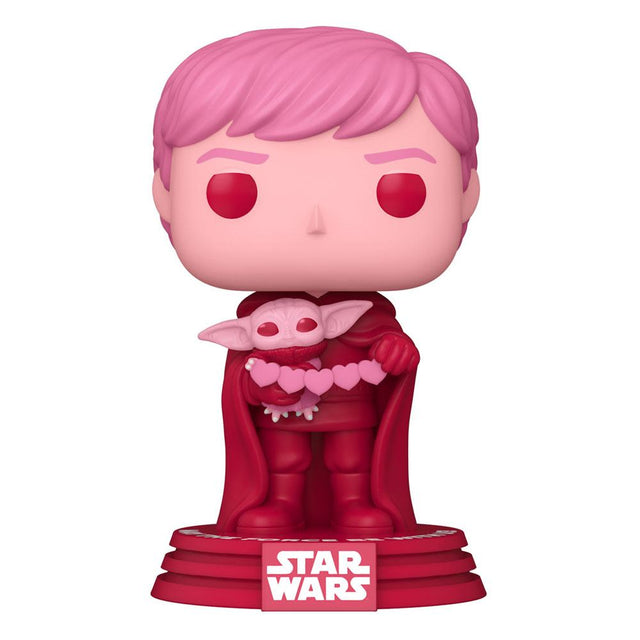 Funko Pop Star Wars Valentine - Luke Skywalker with Grogu #494 (6883219013732)