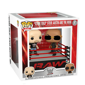 Funko Pop WWE - "Stone Cold" Steve Austin and the Rock in Ring - 2 Pack (6571573411940)