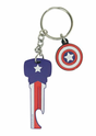 Official Marvel Captain America Key Bottle Opener Keyring / Keychain Superheroes (7068181168228)