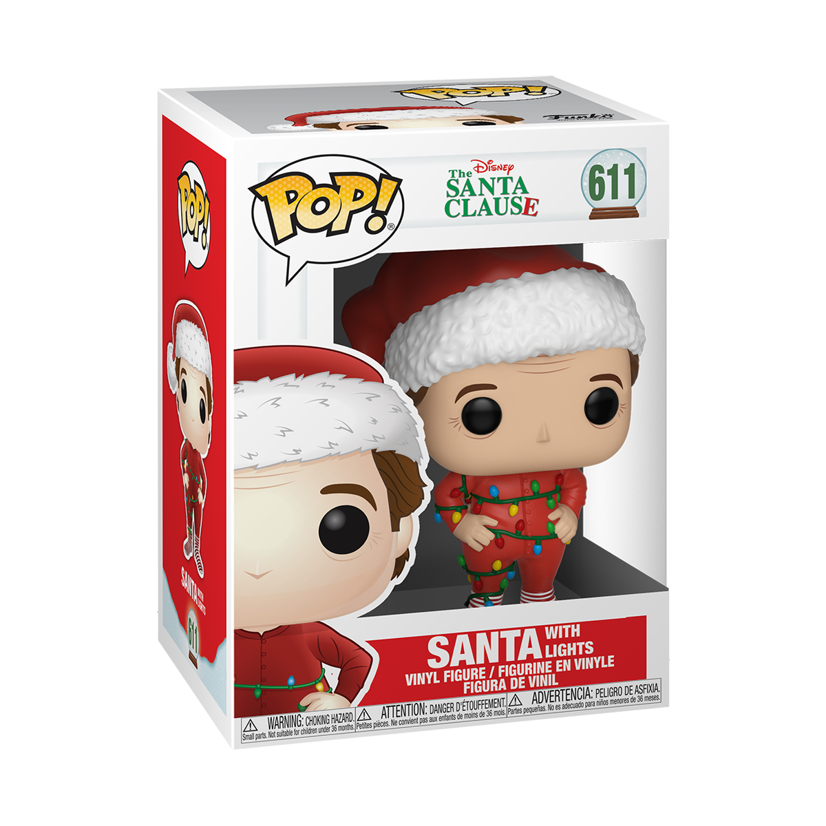 Funko Disney Christmas - The Santa Clause - Santa with Lights #611 (4862442700900)