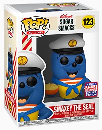 Funko Pop Ad Icons - Kellogg's Smaxey The Seal #123 - Exclusive 2021 Summer Convention Limited Edition (6859438784612)
