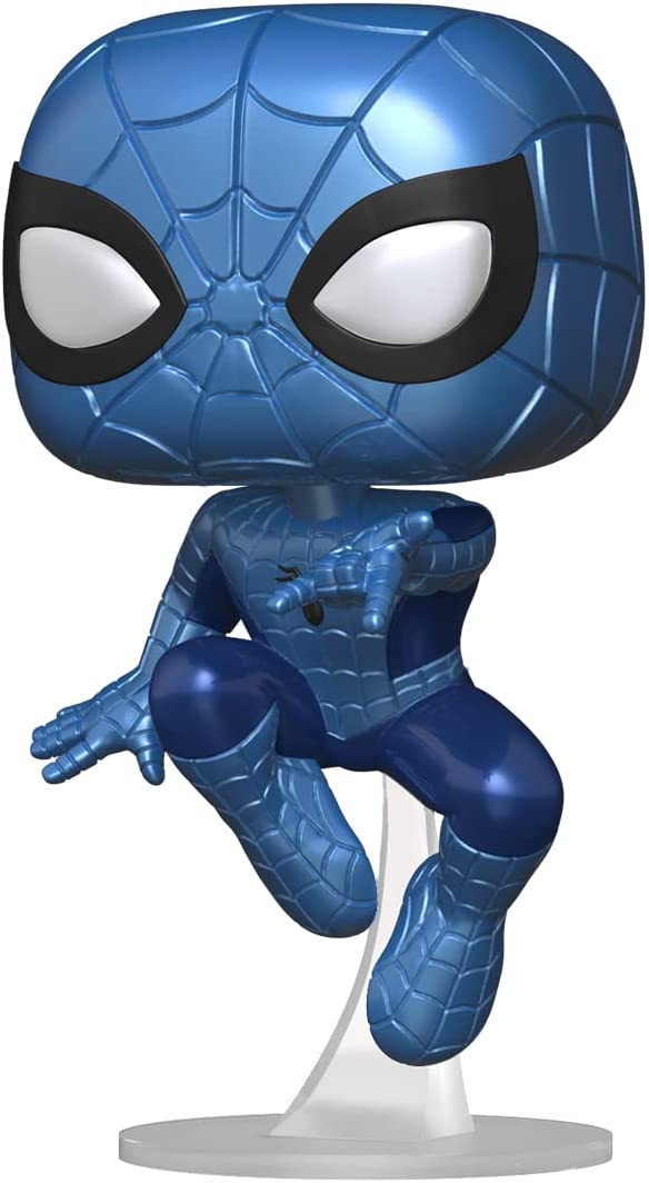 Funko Pop With Purpose Marvel - Spider Man Blue Metallic Special Edition Make a wish (6829577437284)
