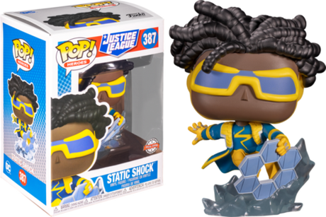Funko Pop Heroes - Justice League - Static Shock - Special Edition #387 (6860990414948)