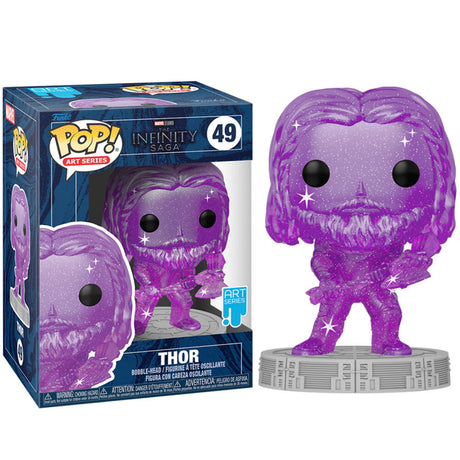 Funko Pop Art Series - Marvel - Thor with Stack Pop Protector #49 (6666785652836)