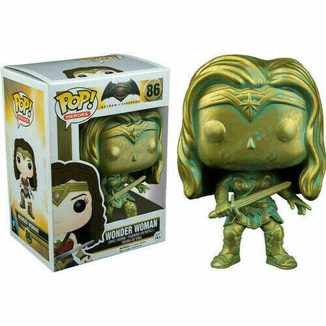 Funko Pop Heroes - Batman vs Superman - Patina Wonder Woman Bronze #86 (6544445931620)