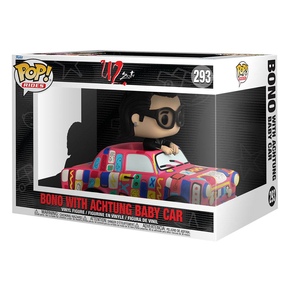 Funko Pop Rides | U2 | Bono with  Achtung Baby Car #293 (7108487086180)