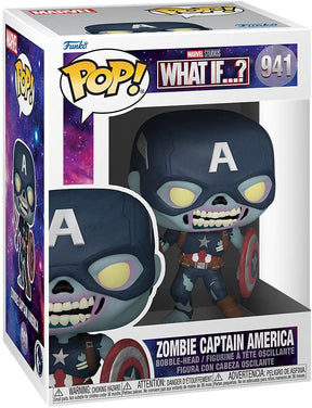 Funko Pop Marvel - What If - Zombie Captain America #941 (6833716625508)